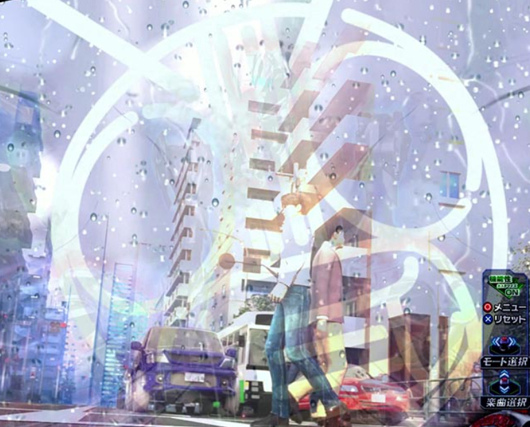 仮面ライダーBLACK_雨背景