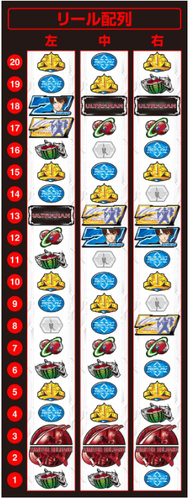 ウルトラマン_リール配列