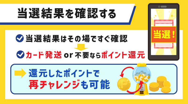 当選結果を確認する