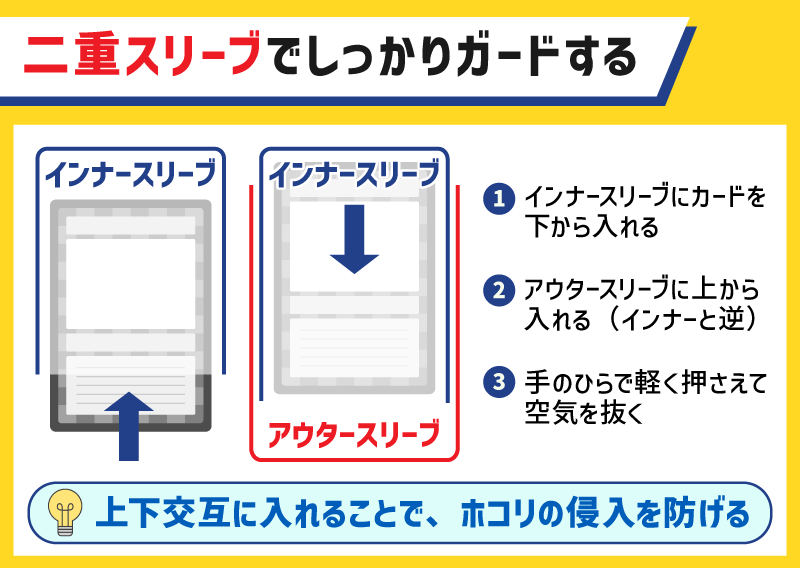 二重スリーブでしっかりガードする方法